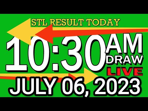 LIVE 10:30AM STL RESULT TODAY JULY 06, 2023 LOTTO RESULT WINNING NUMBER