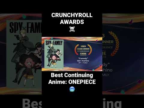 BEST ANIME AWARD GOES TO ONEPIECE 🥶🥶 || Onepiece #crunchyroll #anime #shorts