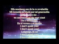 Lady GaGa Americano Lyrics On Screen
