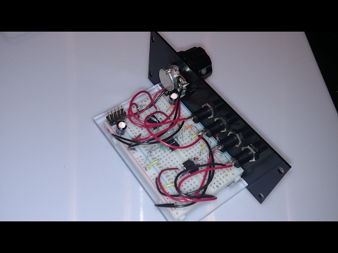 Eurorack Votlage Clamped CV Mixer using a Proto 1 beadbaord module