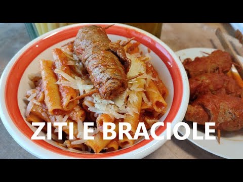 ZITI AL SUGO E BRACIOLE ricetta Ziti ABBIAMO FATTO LA SCARPETTA NELLA PENTOLA ricetta ziti al sugo