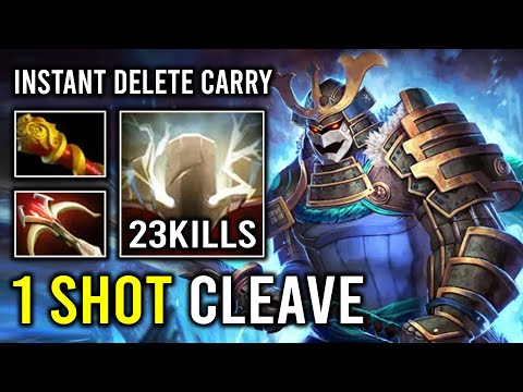 WTF 1 SHOT CLEAVE GOD Unlimited Crit Hit Like a Truck Hard Carry Sven Dota 2