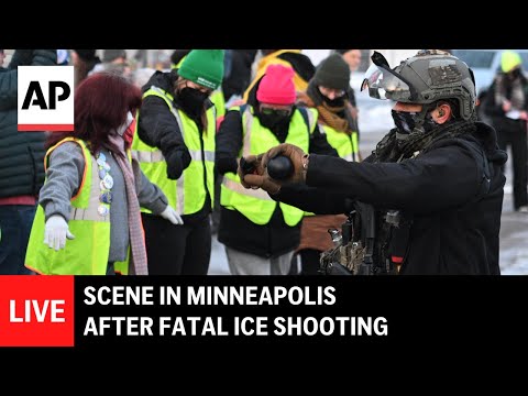 LIVE: Scene in Minneapolis after fatal ICE shooting