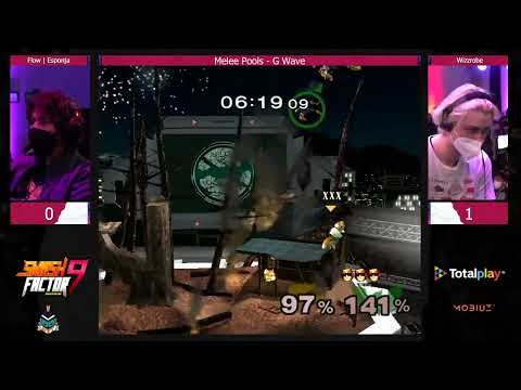 Wizzrobe (Falcon) vs Flow | Esponja (Fox) - Smash Factor 9 Melee Singles - Winners Top 64