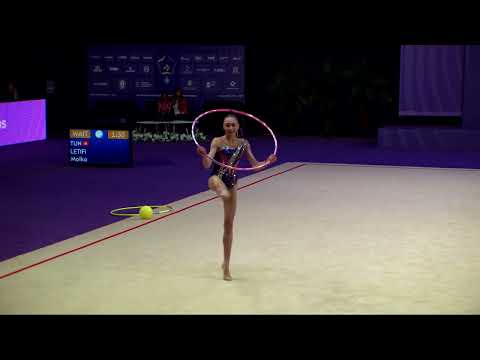 SARANTSEVA Anastasiya (UZB) - 2023 Rhythmic Junior Worlds Qualifications HO Individual