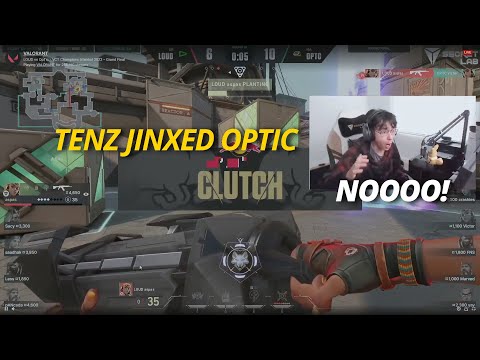 Tenz React To LOUD aspas Clutch 1V3 Againts OPTIC | Tenz Jinxed Optic