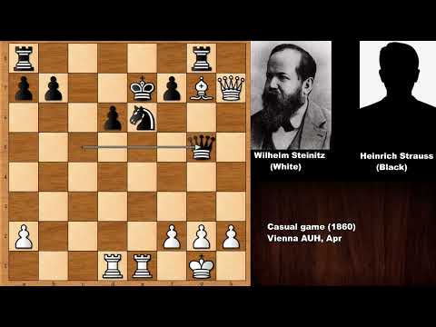 Epic King Hunting: Wilhelm Steinitz vs Heinrich Strauss (1860)