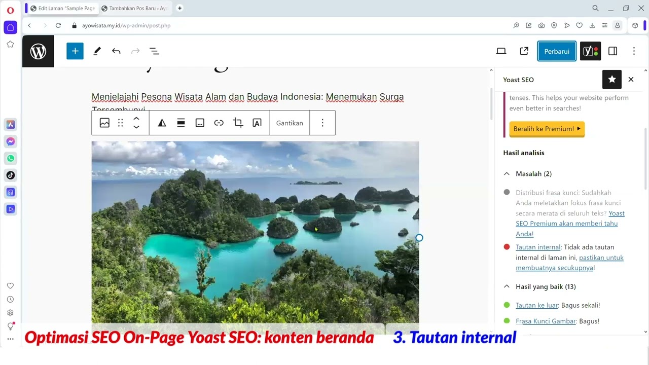 SEO On-Page Yoast SEO Bagian 4 Tautan Internal
