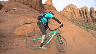 Mountain Biking the White Line, Sedona, Arizona.