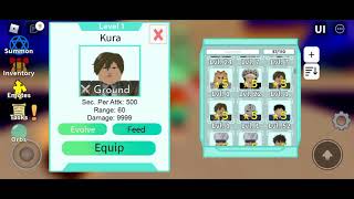 Crafting kura (Darkness) All Star Tower Defense!