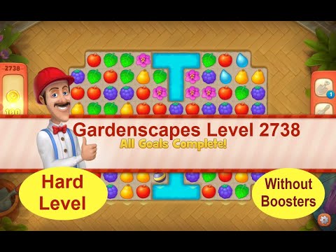 Gardenscapes Level 2637 - [20 moves] [2021] [HD] solution of Level 2637 Gardenscapes [No Boosters]