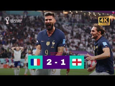 France vs England 2-1 | World Cup 2022 Quarter-Final Highlights | Mbappé, Giroud, Kane