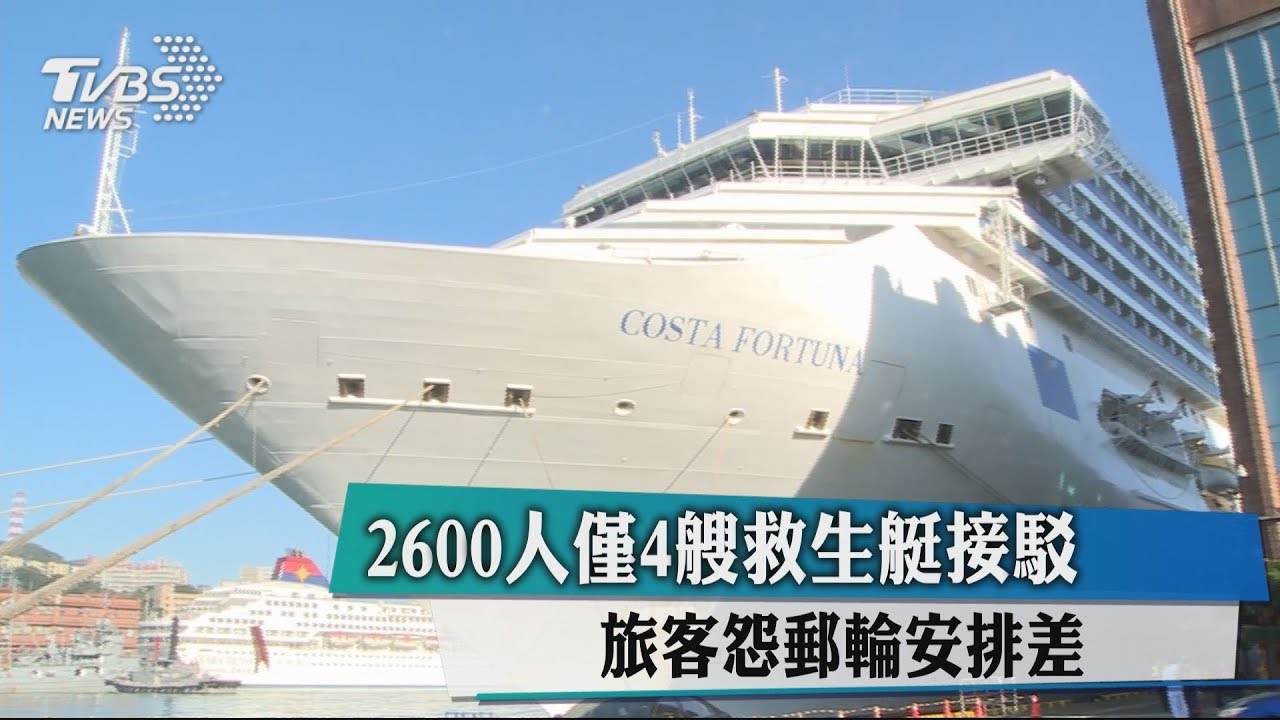 2600人僅4艘救生艇接駁 旅客怨郵輪安排差