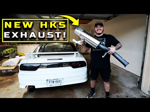 Installing The HI-POWER HKS Exhaust On My S13 180SX!