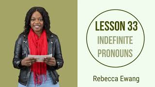 Lesson 33- B1-B2 Intermediate Level English - Indefinite Pronouns | Udemy English Courses