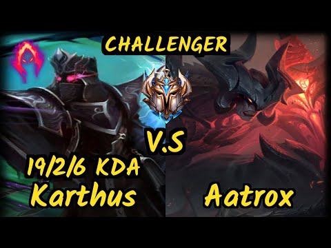 OPT Dardoch (KARTHUS) vs AATROX - 19/2/6 KDA JUNGLE CHALLENGER GAMEPLAY - NA