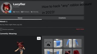 How to HACK roblox accounts! [2023 WORKING]