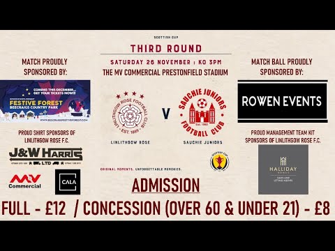 Linlithgow Rose v Sauchie Juniors – 26 November 2022