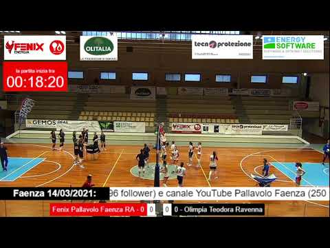 Pallavolo Faenza – 14 03 2021 Volley femminile Serie B2 "Fenix Pallavolo Faenza /Olimpia Teodora RA"