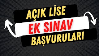 Açık Lise Ek Sınavlara Kimler Girebilir