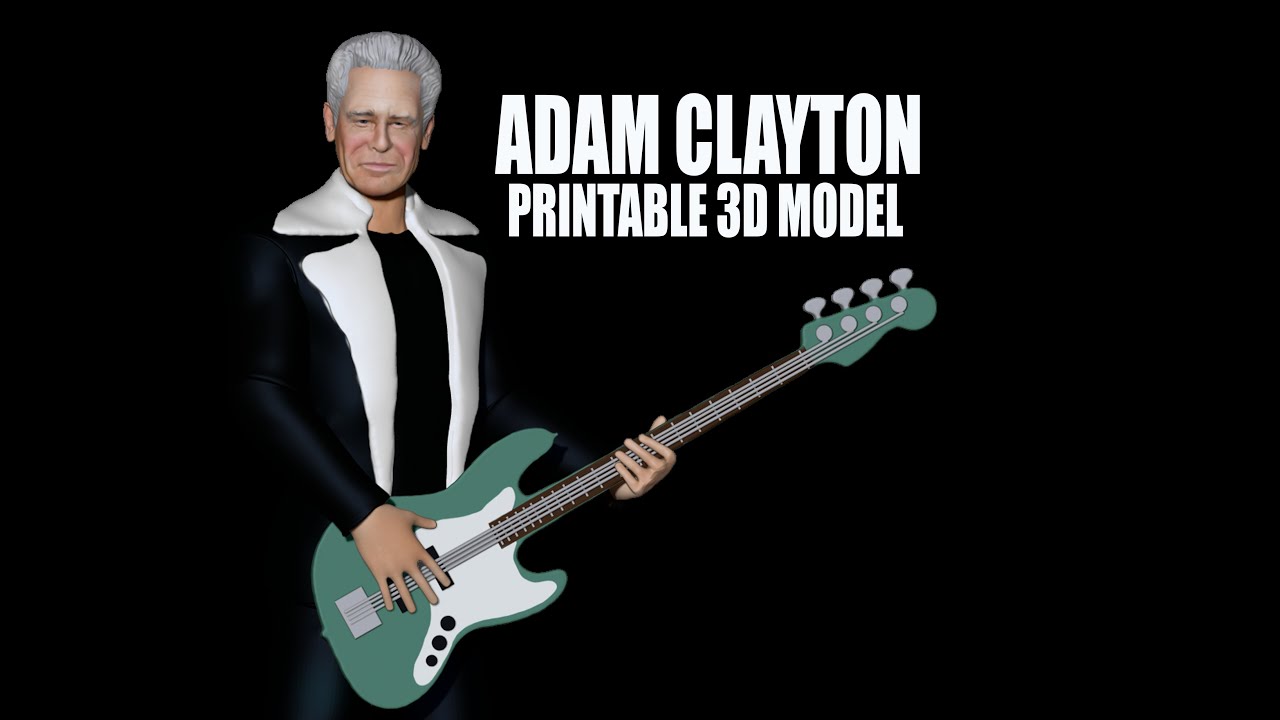 Adam Clayton U2 3D Print Model