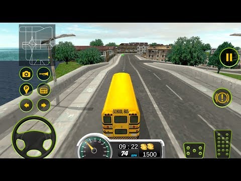School bus driving 2017 (by 3BeesStudio) Android Gameplay [HD]