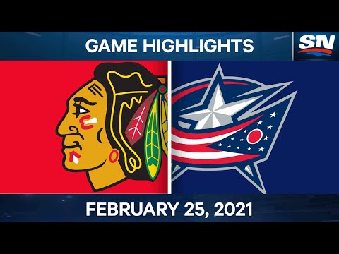 NHL Game Highlights | Blackhawks vs. Blue Jackets – Feb. 25, 2021