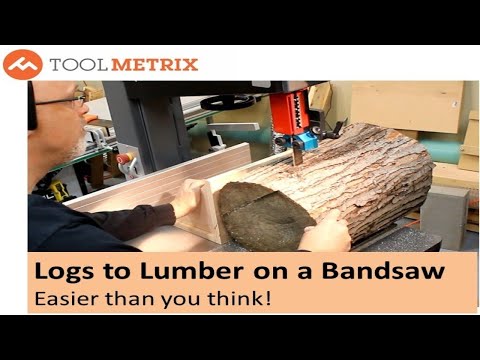 Slice Logs into Lumber on a Bandsaw with a Simple Jig