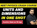 UNITS AND DIMENSIONS In One Shot All Concepts Tricks And PYQs NEET Physics Crash Course