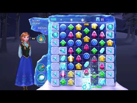 Frozen Free Fall: Snowball Fight Level 188 Walkthrough, No Power Ups