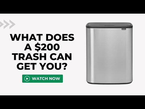 Brabantia Large Dual Bucket Pedal Bin Trash Can