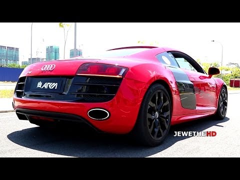 AGGRESSIVE Audi R8 V10 w/ ARMYTRIX Titanium Exhaust! REVS & Accelerations!