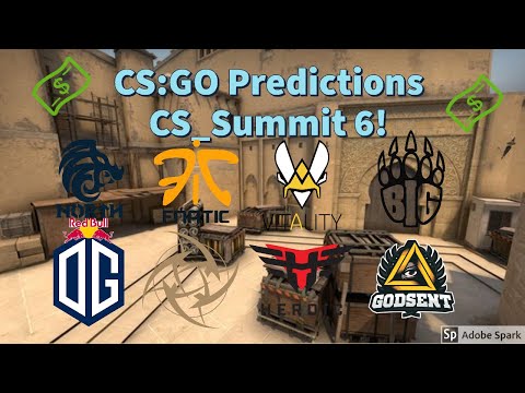 CS_Summit 6 - Nip vs. Fnatic, Vitality vs. Heroic, OG vs. North, Godsent vs. Big.