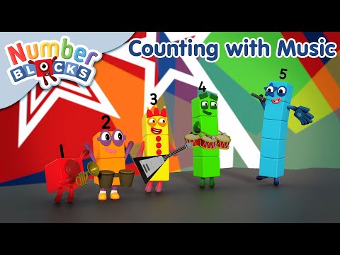 Counting with Music! | 1 Hour Compilation - Numberblocks | 123 - Numbers Cartoon For Kids