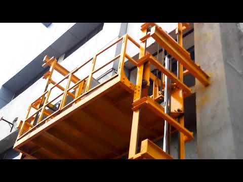 Double Mast Hydraulic Goods Lift