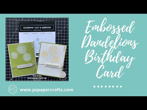 Sponging Embossed Dandelions