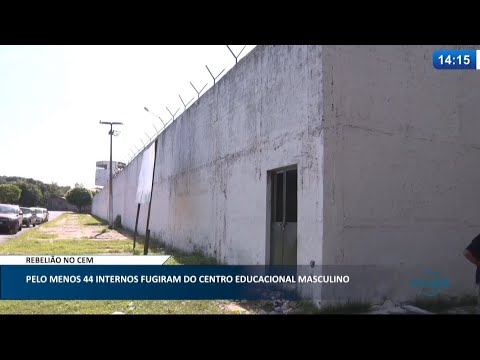 Pelo menos 44 internos fugiram do Centro Educacional Masculino durante motim 14 04 2021