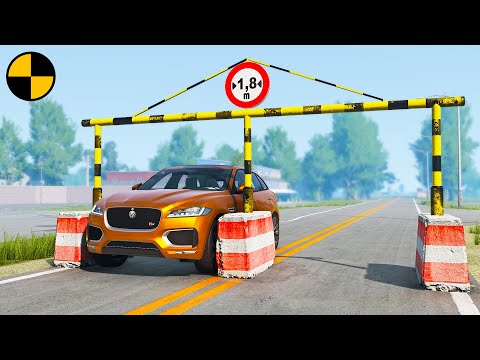 Cars vs Width Restriction 😱 BeamNG.Drive