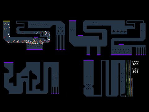 196 countries Marble Race in Algodoo #84 | lizard404