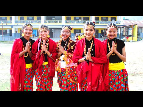 Daphe jhai nachne himal jhai hasne nepal ki chhori hu ma || Cultural program || school day dance ||
