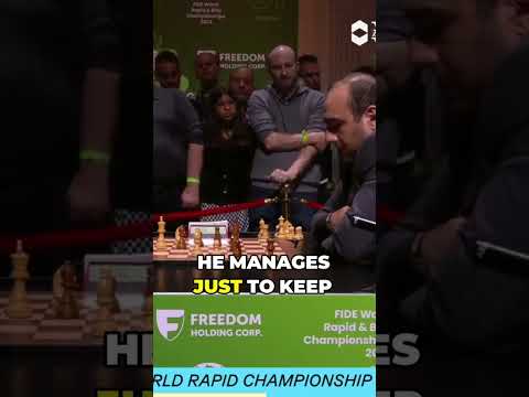 THE MOMENT 18 Y.O. VOLODAR MURZIN BECOMES WORLD RAPID CHESS CHAMPION