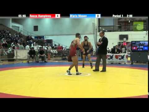 65 KG R16 - Reece Humphrey (NYAC) vs. Mario Mason (Blair)