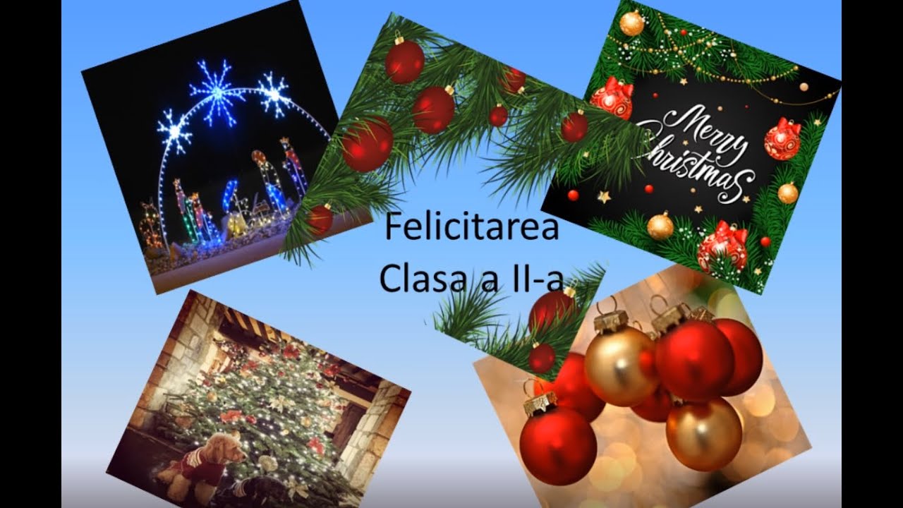 Felicitare clasa a II-a