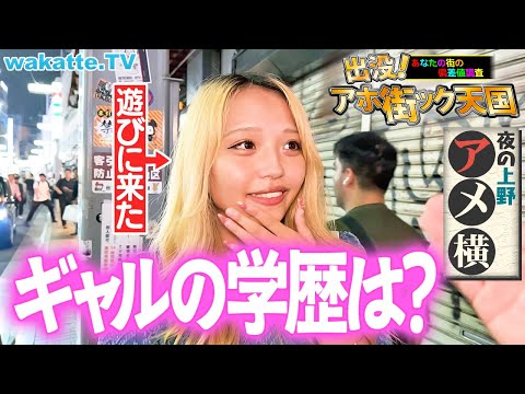 放射線技術学科 【学歴カオス】酔っ払いに学歴を聞いたらクセ強が集結！？アホ街ック天国in夜の上野・アメ横【wakatte TV】#1306