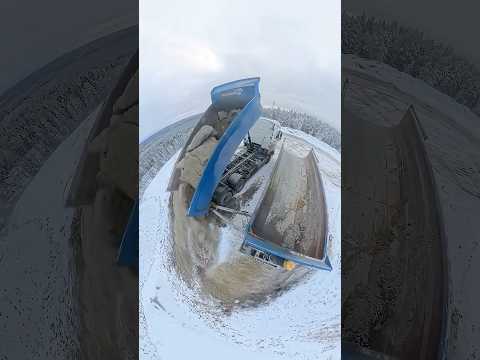 The truck risked everything because of these rocks