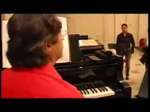 Riccardo Muti and Ildebrando D'Arcangelo  rehearsal for Ravenna Festival 2005