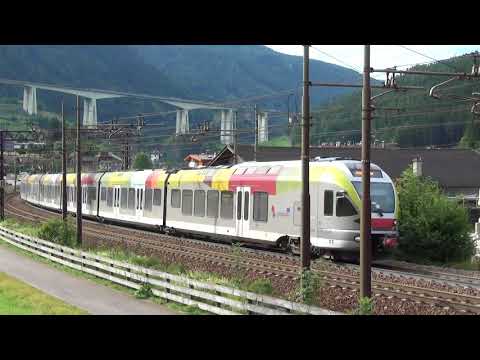 ETR.170 TRANSITA NEL CURVONE DI COLLE ISARCO (BZ) GIOV. 5 - 7 - 2018