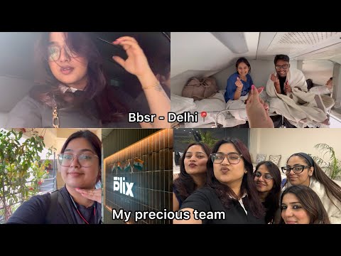 Journey from bbsr - Delhi📍|| Met my team for the first time 🥰 || SHEELOVE || SHEEVLOGS 