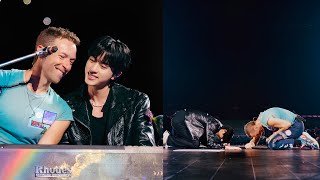 BTS Jin Stops Coldplay&#39;s Show with a Special Surprise!
