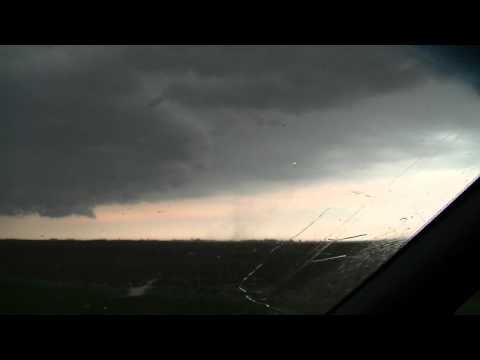 Debris in air first 10 seconds on right side Iowa 5 11 2011